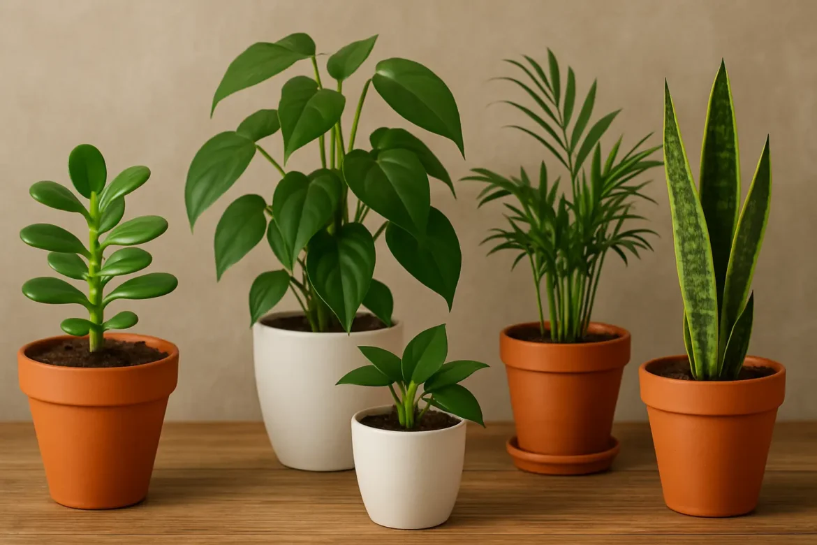 Diverse indoor plant collection for beginners